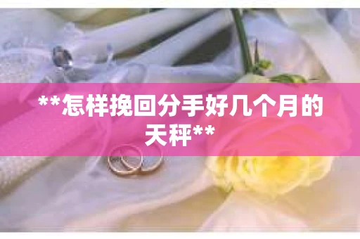**怎样挽回分手好几个月的天秤**