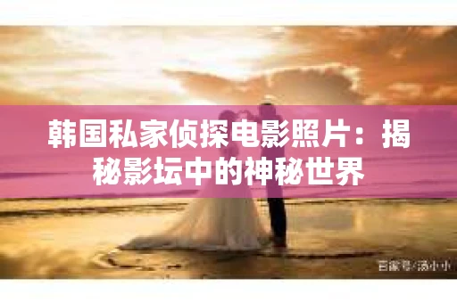 韩国私家侦探电影照片：揭秘影坛中的神秘世界