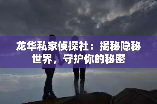 龙华私家侦探社：揭秘隐秘世界，守护你的秘密