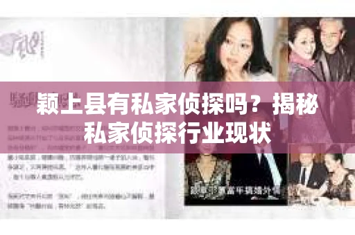 颖上县有私家侦探吗？揭秘私家侦探行业现状