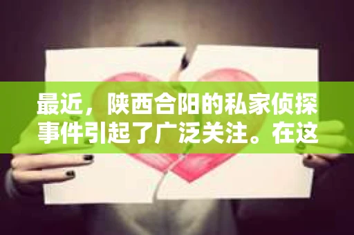 最近，陕西合阳的私家侦探事件引起了广泛关注。在这个信息爆炸的时代，隐私保护显得尤为重要。今天，我们就来聊聊这个事件，看看它背后的一些故事。