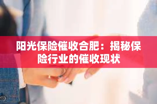 阳光保险催收合肥：揭秘保险行业的催收现状