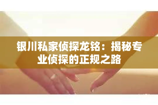 银川私家侦探龙铭：揭秘专业侦探的正规之路