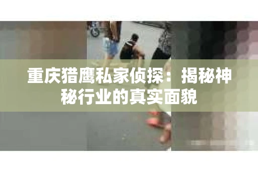 重庆猎鹰私家侦探：揭秘神秘行业的真实面貌