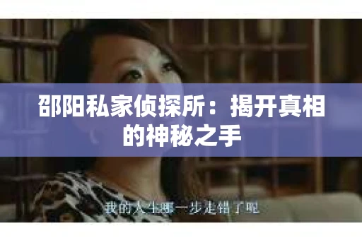 邵阳私家侦探所：揭开真相的神秘之手