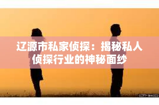 辽源市私家侦探：揭秘私人侦探行业的神秘面纱