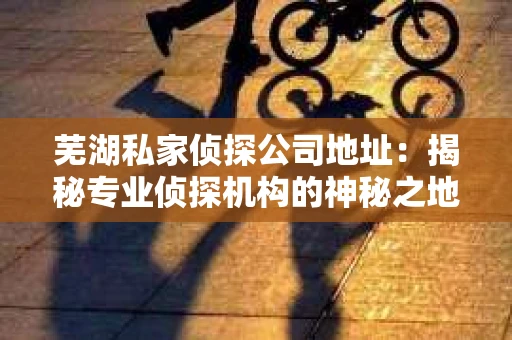 芜湖私家侦探公司地址：揭秘专业侦探机构的神秘之地