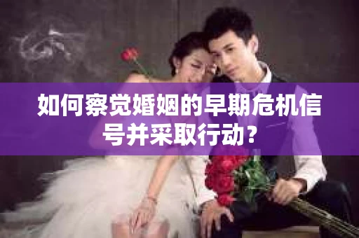 如何察觉婚姻的早期危机信号并采取行动？
