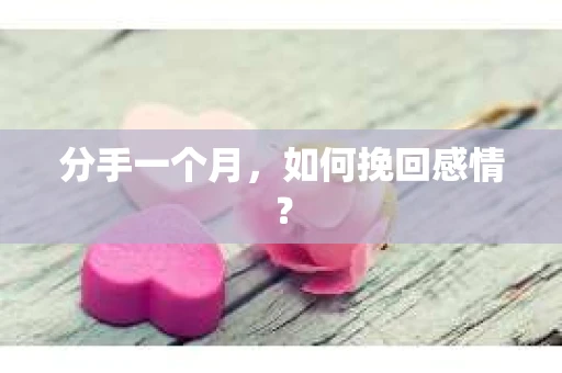 分手一个月，如何挽回感情？