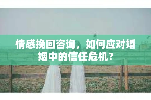 情感挽回咨询，如何应对婚姻中的信任危机？