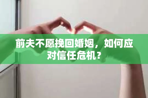 前夫不愿挽回婚姻，如何应对信任危机？